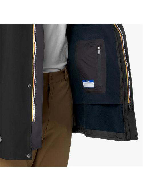 Giaccone Bonded lungo colore black K-WAY | MARLYN BONDEDA3C